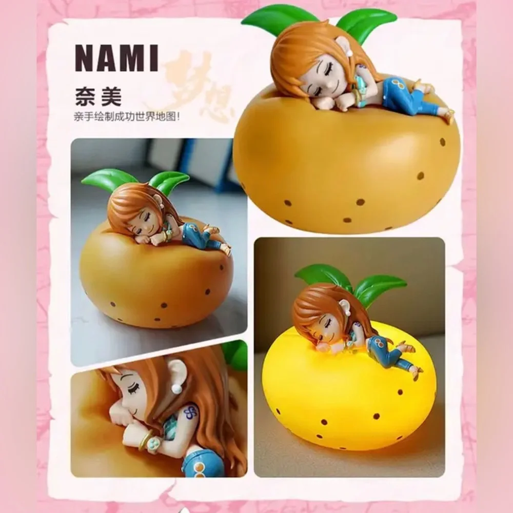 NEW One Piece Nami Night Light Figure Lamp Bedside LED Light Rechargeable